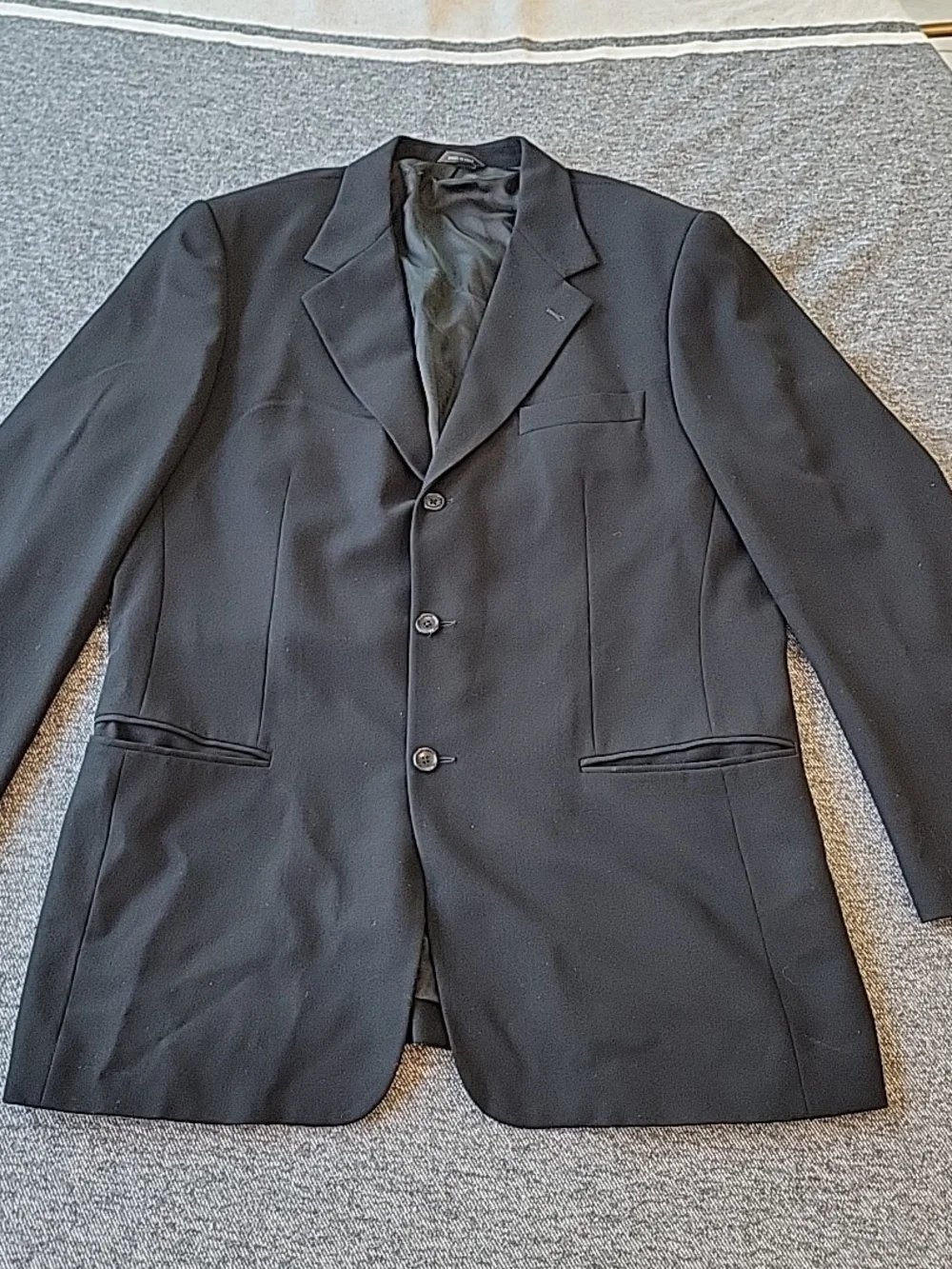 Banana Republic Jacket Men's 44L‎ Black 3 Button Blazer Suit Coat Classic Formal